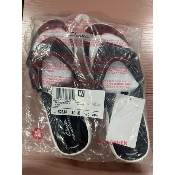 New Clark’s Breeze Reyna Black Sandals - Picture 7 of 9